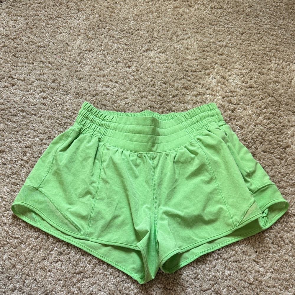 Lululemon Athletica Light Green HR Hotty Hot Shorts